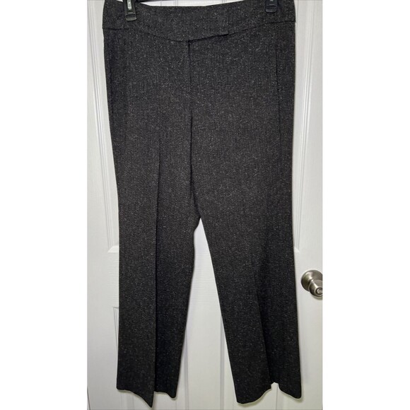 Dana Buchman Dress Pants Women's Size 12 Black Tweed Melange Workwear Career - Picture 1 of 13